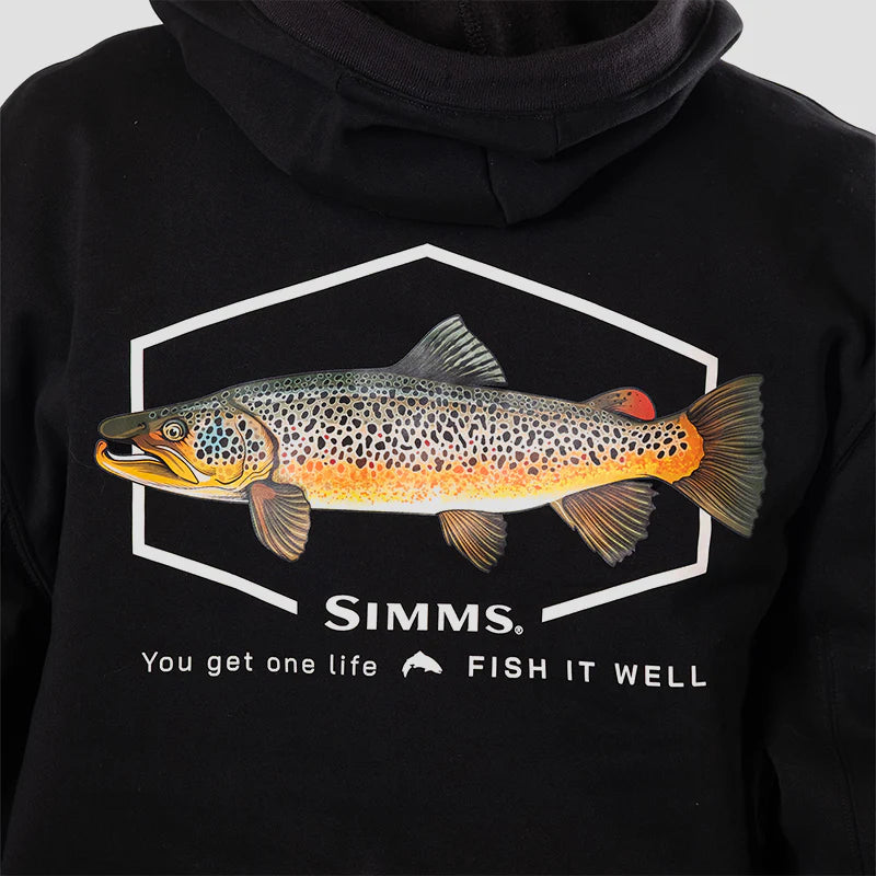 Simms F25 Artist Hoody - Brown Trout, Fly Fishing Australia, New Zealand