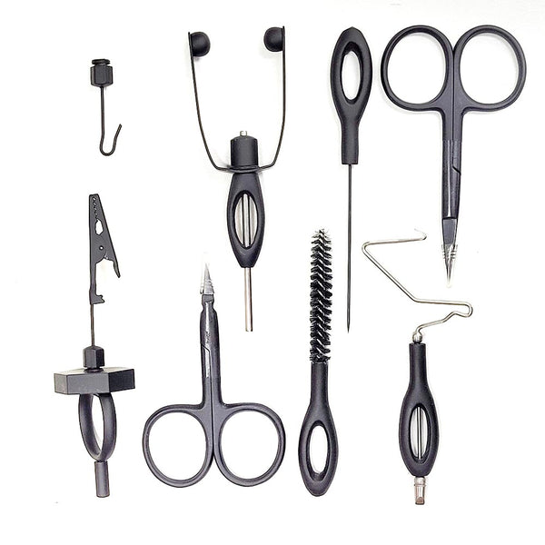 Premium Fly Tying Tool Kit in Handy Carry Case 8 Pc. essential Flyfisher