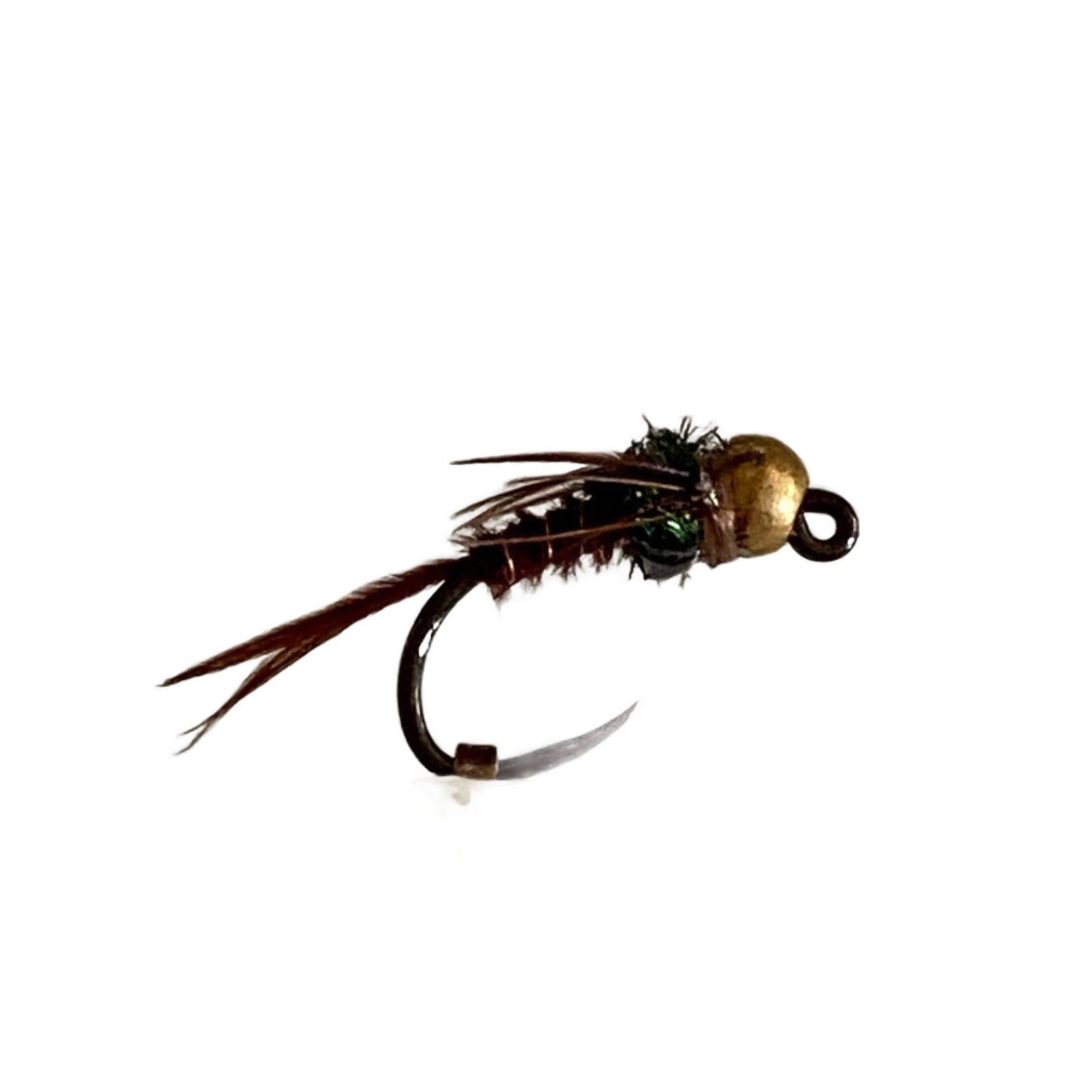 6 Ninfe Pheasant Tail Senza Ardiglione - Mosche Artificiali Per Pesca A Mosca (Scegli La Misura)