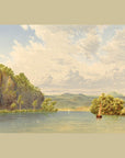 Shown is the Derwent below New Norfolk. Piguenit