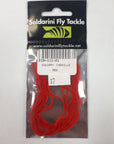 Squirmy Chenille Red, Soldarini, Tasmania, Australia