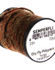 Dry Fly Poly Yarn Mottled Orange Brown - Semperfli, Australia, NZ