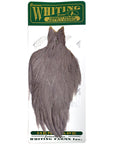 Whiting Hebert Miner wet fly hackle hen cape medium grey dun