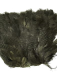 Marabou skin with soft hackle Grizzly Black Australia