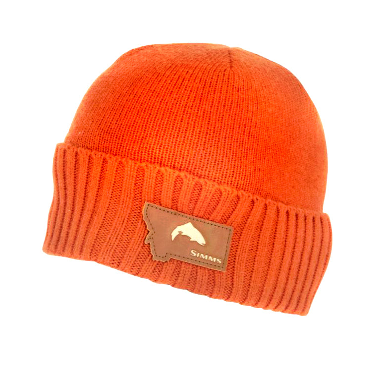 Simms Big Sky Beanie Orange, Fly Fishing, Australia, NZ