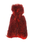 Whiting Chickabou - Grizzly Dyed Red, Fly Fishing, Australia, New Zealand