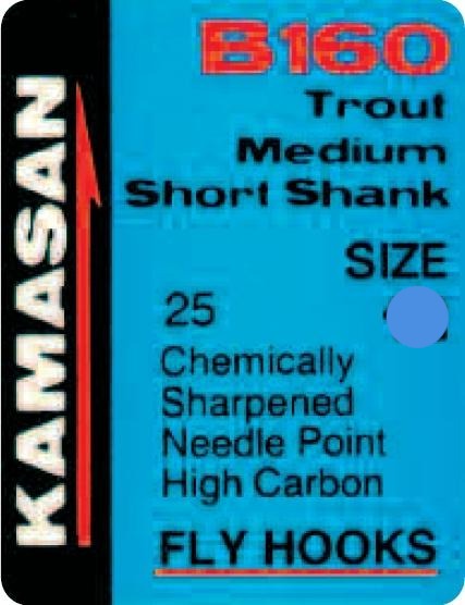 Kamasan Hooks (Pack Of 25) B160 Sproat Size 6 Trout Fly Tying Hooks