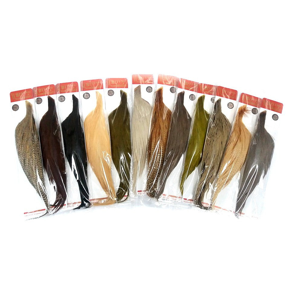 Whiting Dry Fly Rooster 1/2 Cape Bronze Grade | Fly Tying Hackle
