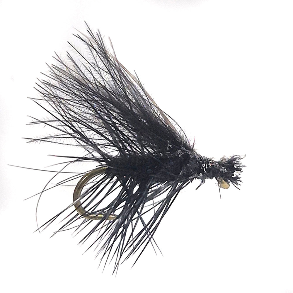 CDC Micro Caddis Black - dry flies x 6