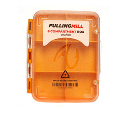 6 Compartment Box - Orange Fulling Mill, Fly Fishing Australia, New Zealand