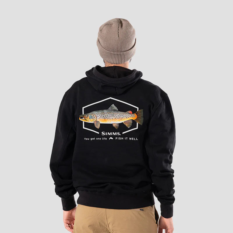 Simms F25 Artist Hoody - Brown Trout, Fly Fishing Australia, New Zealand