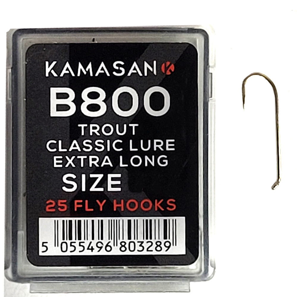Kamasan B800 Trout Classic Lure Extra Long Fly Hooks – essential