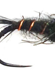 Blk. Sparkle Dub  Orange  B/H Flies X 6