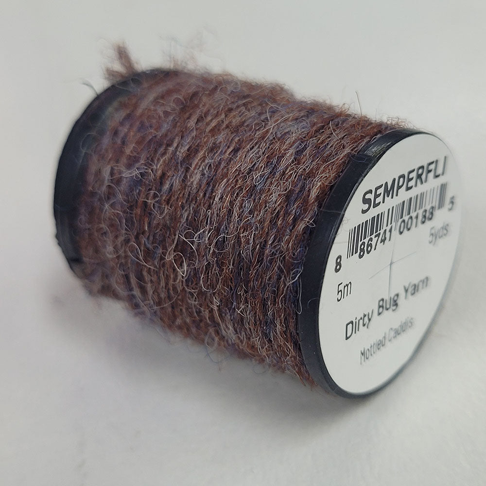 Semperfli dirty bug yarn mottled caddis Australia