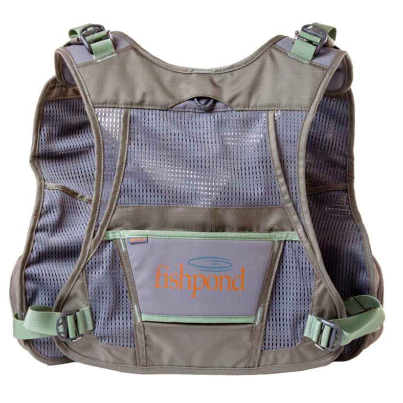 Flylite Women's Vest Br. Grey - Fishpond – essential Flyfisher