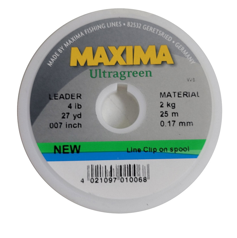 Maxima Ultragreen Tippet 25m Australia's favourite