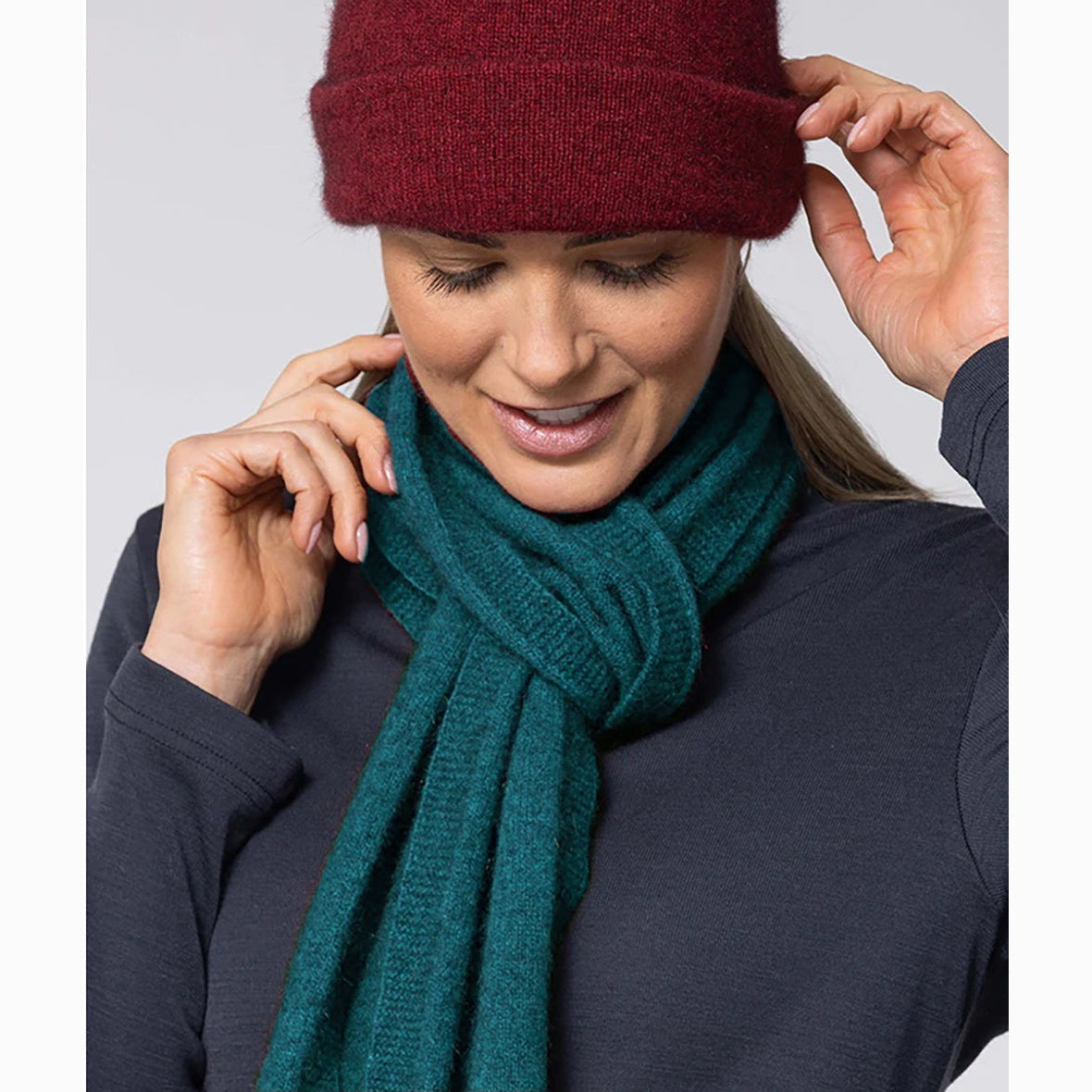 Warm stylish possum merino scarf noble wilde Australia