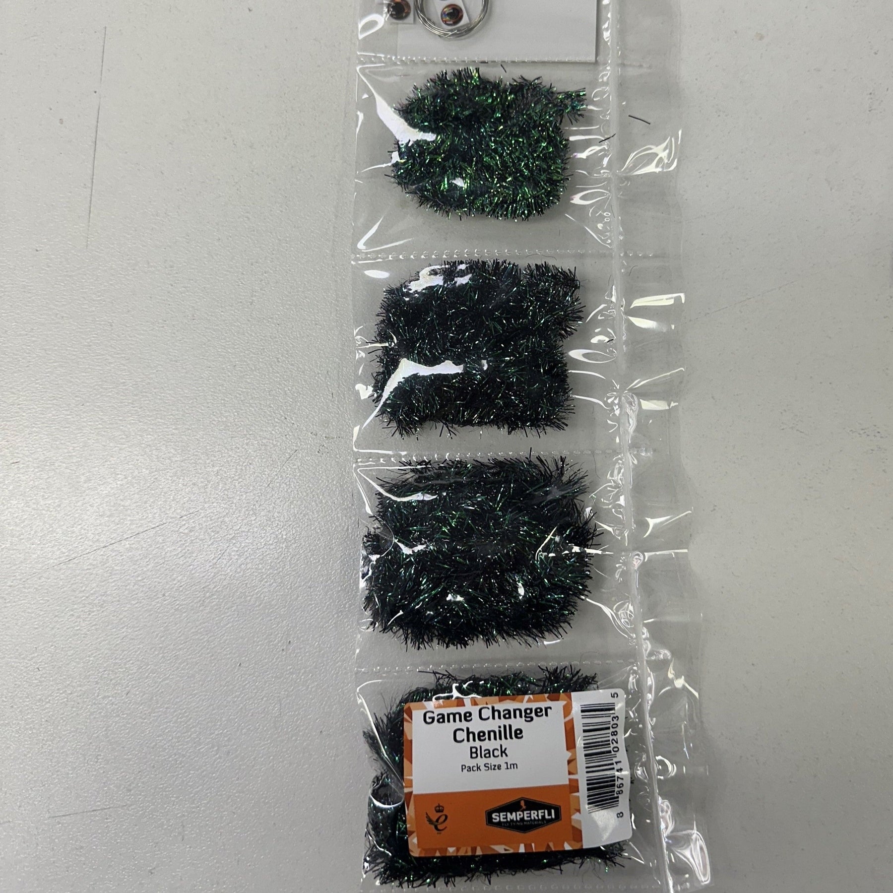 Semperfli Game Changer Chenille Black Fly Tying Material, Fly Fishing Australia, New Zealand.