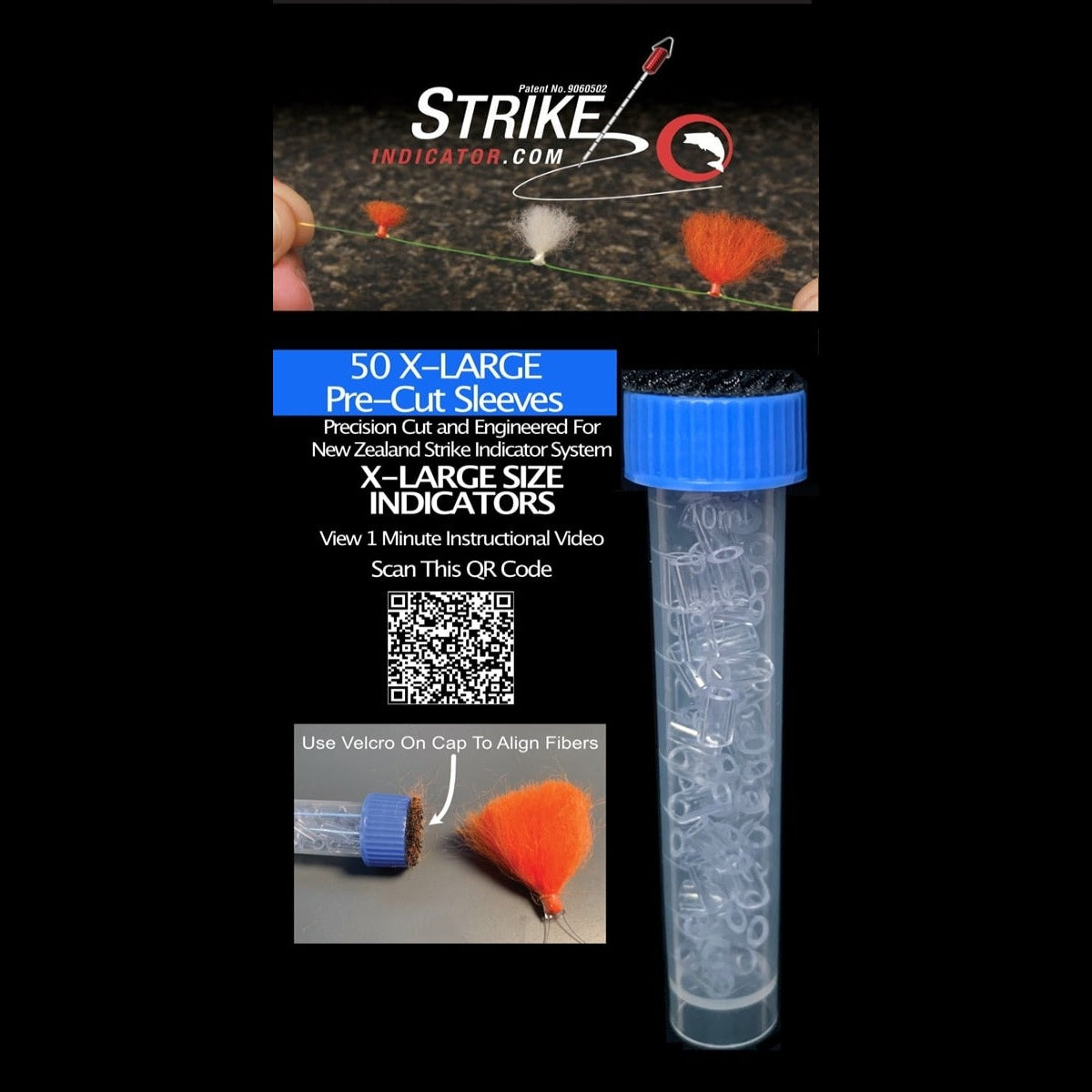 Strike Indicator 50 Pre-Cut X-LARGE Sleeves Australia NZ
