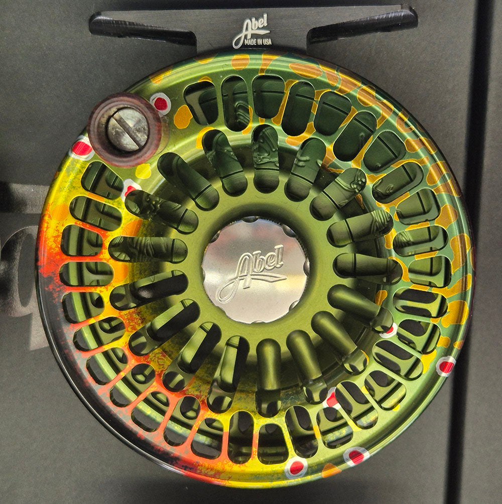 Abel multicolour art reel anodised Australia brook Trout TR Abel