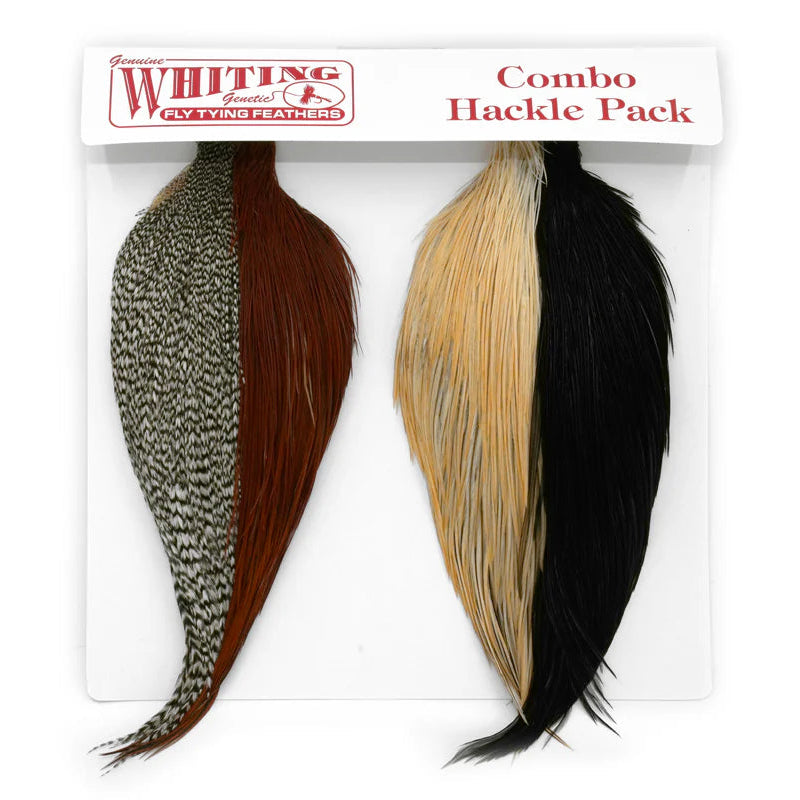 Whiting Introductory Hackle Pack - 4 x 1/2 Capes. 