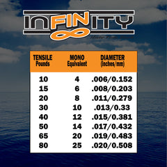 Fins Infinity Braid (Backing) 300 Yds.