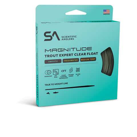Scientific Anglers Magnitude Smooth Trout Expert 10' Clear Float Fly Line, Fly Fishing Australia, New Zealand