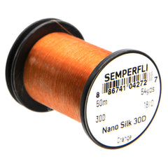 30D Orange Nano Silk Professional Fly Tying Thread - SEMPERFLI, Fly Fishing, Australia, NZ
