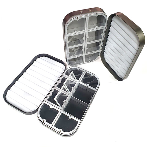 Aluminium English wheatley style fly box 