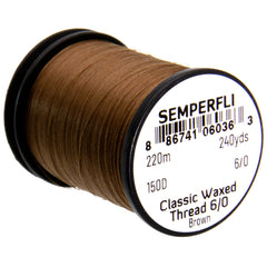 Classic Waxed Thread Brown - Semperfli, Australia, NZ, Flytying