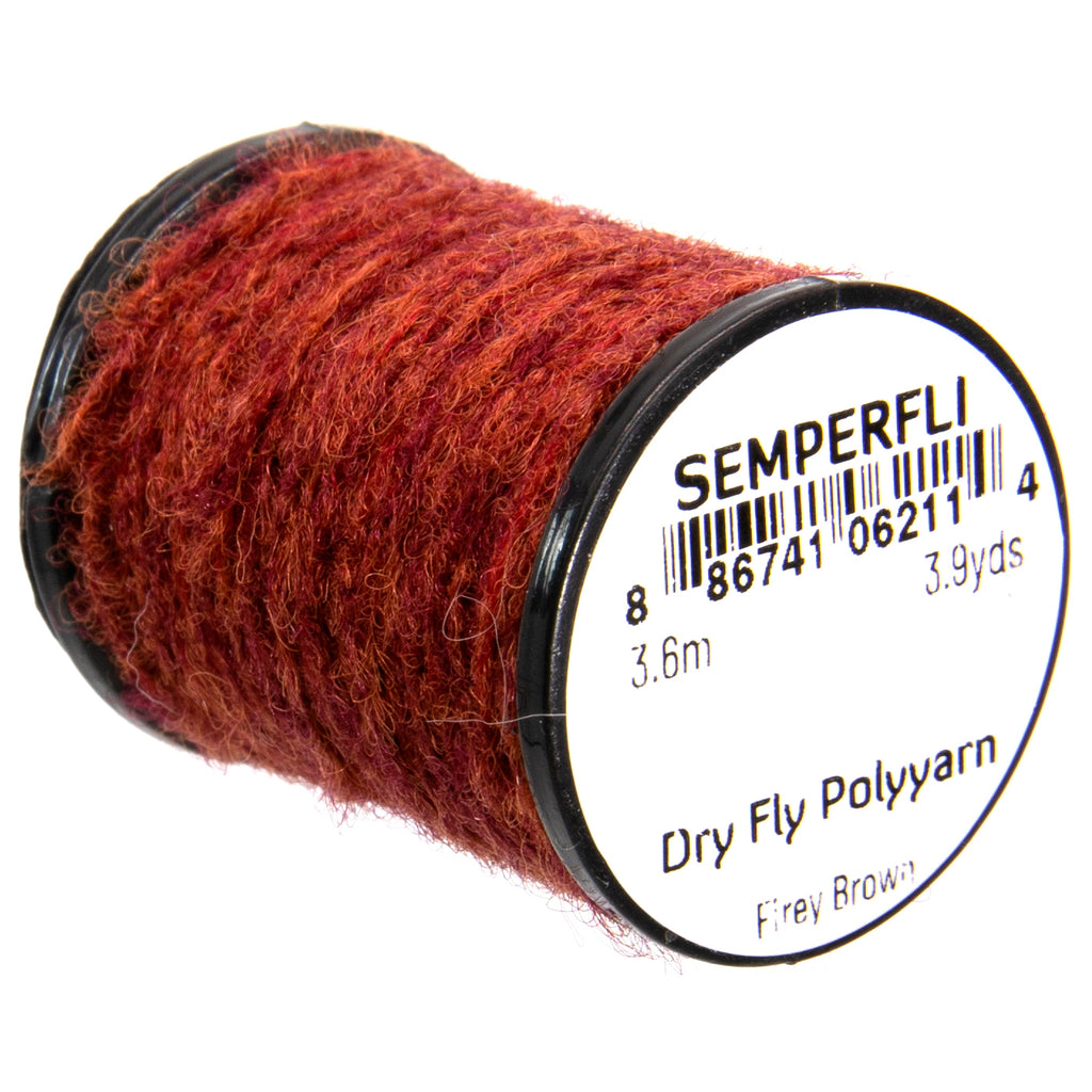 Dry Fly Poly Yarn Fiery Brown - Semperfli, Australia, NZ