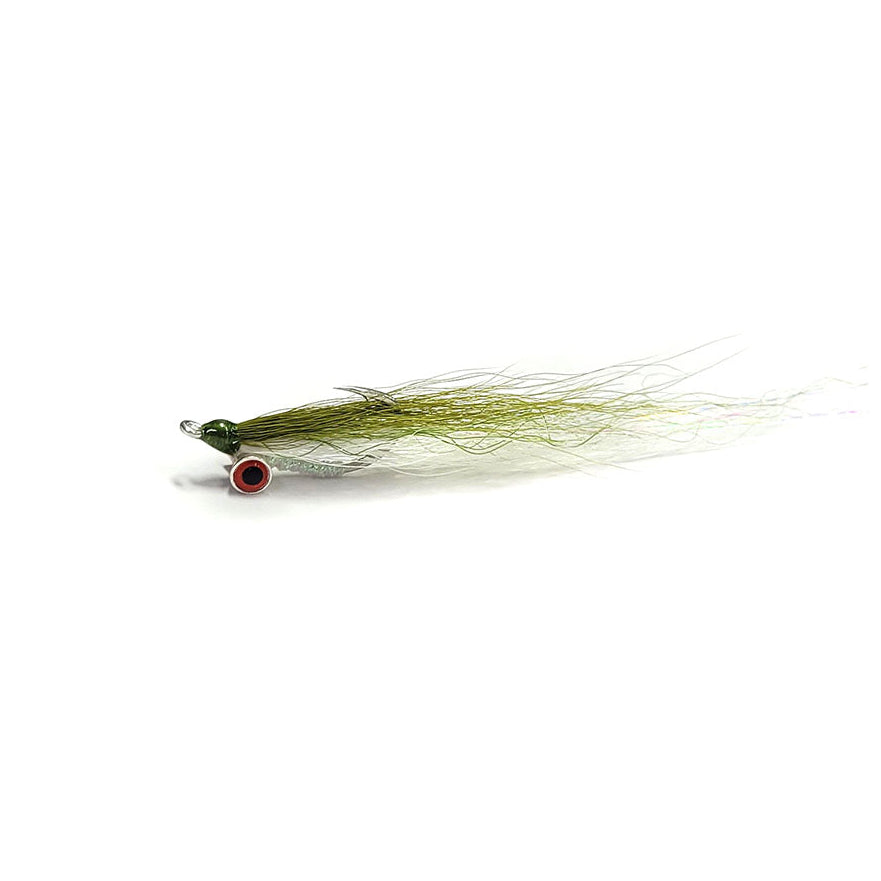Fulling Mill Salty Clouser - Olive, Saltwater Fly Fishing Australia, New Zealand 