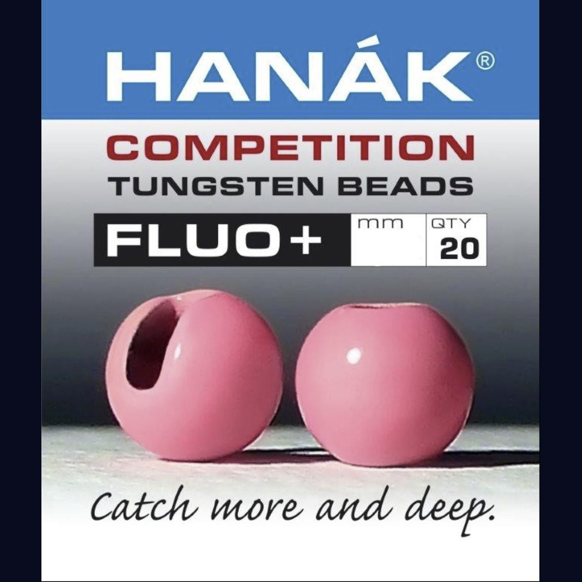 Fluo Hot Pink Tungsten Slotted Beads - Hanak