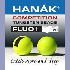 Hanak Competition Tungsten Bead Fluo+ Chartreuse Australia 
