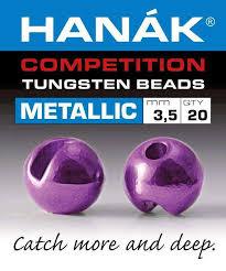 Hanak Competition Tungsten Bead Metallic Slotted Light Violet Tasmania Australia