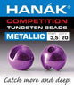 Hanak Competition Tungsten Bead Metallic Slotted Light Violet Tasmania Australia