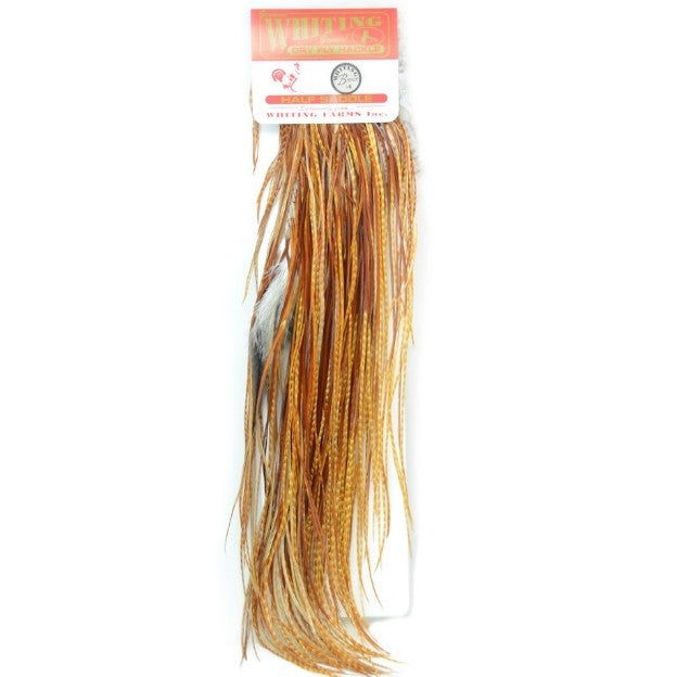 Whiting Dry Fly Rooster 1/2 Saddle Bronze Grade Australia 