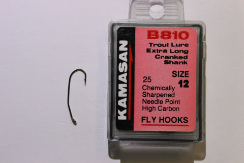 Kamasan B810 Trout Lure Extra Long Cranked Shank Fly Hooks Tasmania Australia