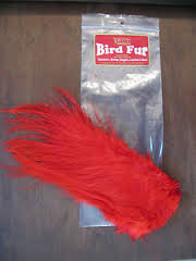 Whiting Bird Fur Mini Dyed Red Australia 