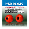 Hanak Competition Brass Bead Classic Fluro Red Australia 