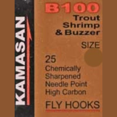 Kamasan B100 Trout Shrimp & Buzzer Fly Hooks Tasmania Australia