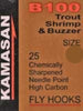 Kamasan B100 Trout Shrimp & Buzzer Fly Hooks Tasmania Australia