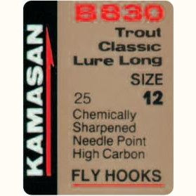 Kamasan B830 Trout Classic Lure Long Fly Hooks Tasmania Australia
