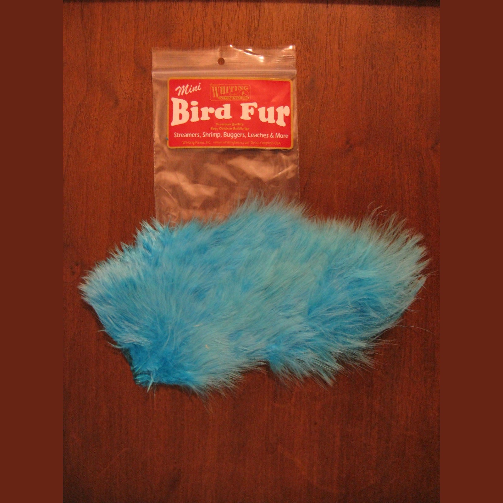 Whiting Bird Fur Mini kingfisher blue Australia 