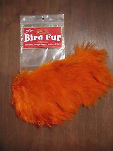 Whiting Bird Fur Mini Dyed Orange Australia 